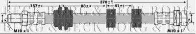 BORG & BECK bbh6657 -  Тормозной шланг